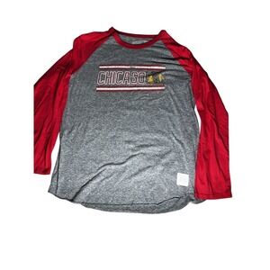 Men's‎ Retro Brand Chicago Black Hawks Hockey shirt. Size XL. Pit to pit 22 1/4.